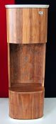 1 x STONEARTH / GODI 'Noble' Luxury Solid Walnut Hand-Carved Wall Hung Bathroom Cabinet