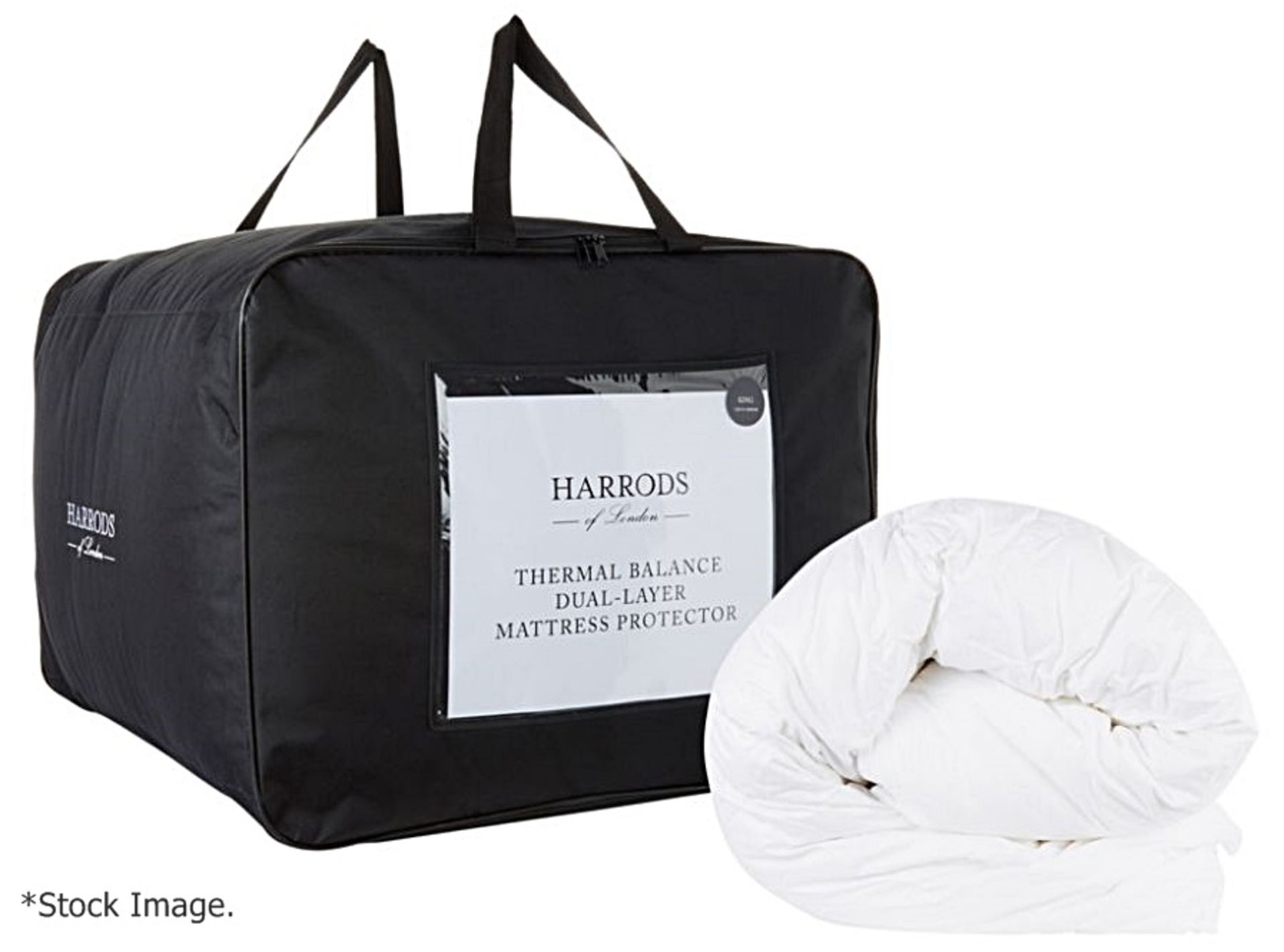 1 x HARRODS OF LONDON Thermal Balance Emperor Mattress Protector (200cm x 200cm) - RRP £2,050