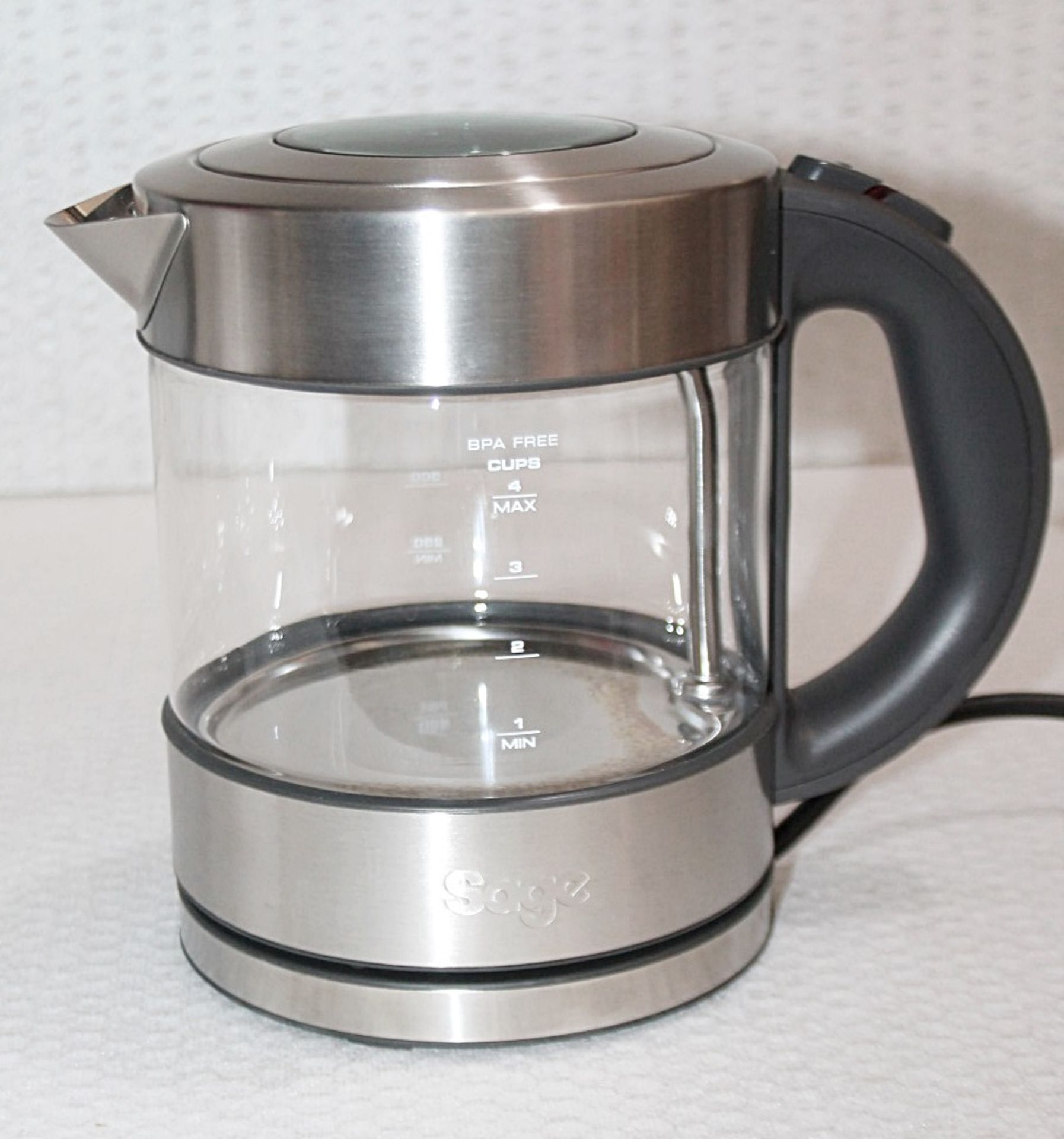 1 x SAGE 'Pure' Compact Modern 4-Cup, 1 Litre Glass Kettle - Boxed - Image 3 of 13