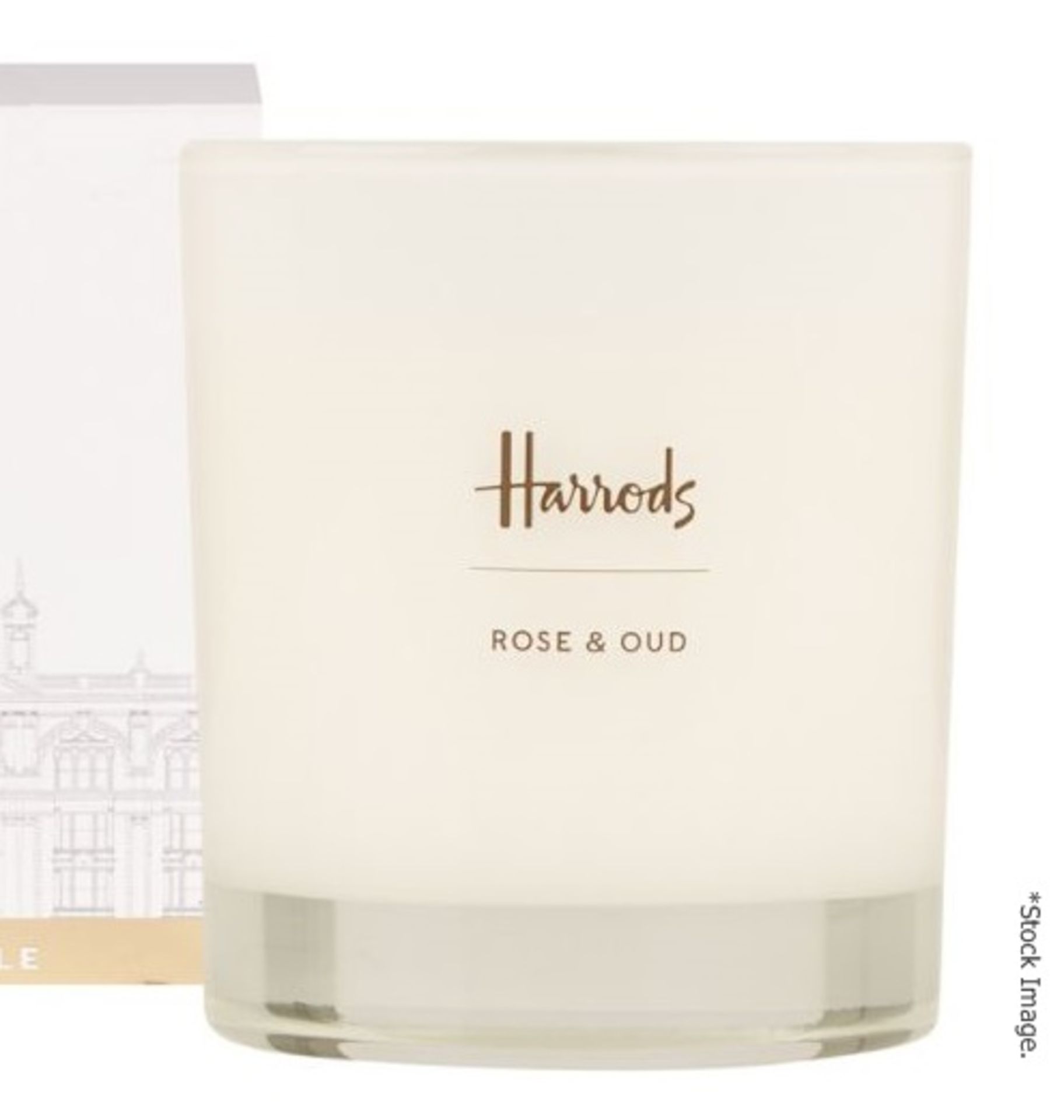 1 x HARRODS Rose And Oud Candle (230g) - Original Price £35.00 - Unused Boxed Stock