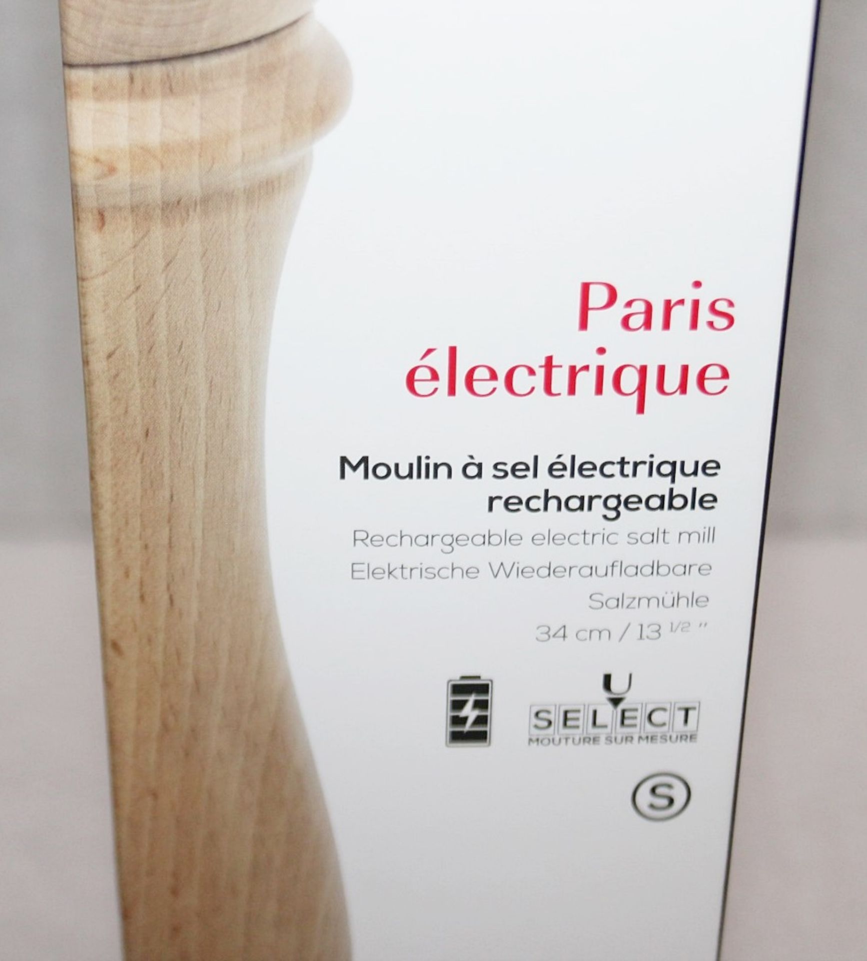 1 x PEUGEOT Paris Electrique U'Select Salt Mill (34cm) - Original Price £100.00 - Unused Boxed Stock - Image 3 of 12