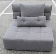 1 x Steijer 'Comfort Zone' Chair / Sofa Element In Slate Grey, With 2 Cushions - New / Unused