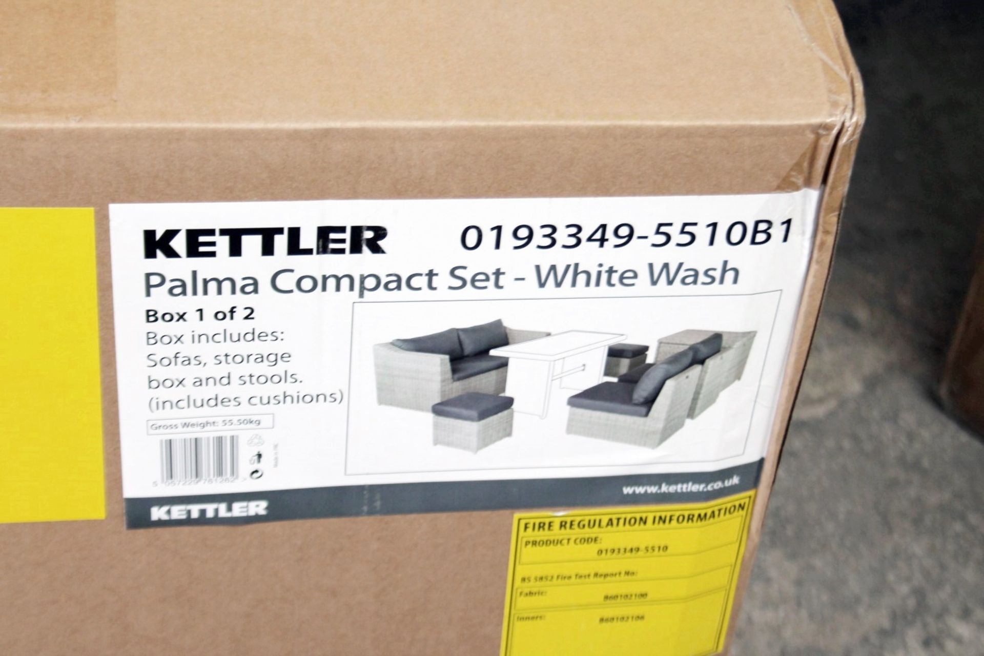 1 x KETTLER 'Palma' Compact Garden Furniture Set - Brand New Boxed Stock - RRP £1,679.99 - CL761 - - Image 5 of 7