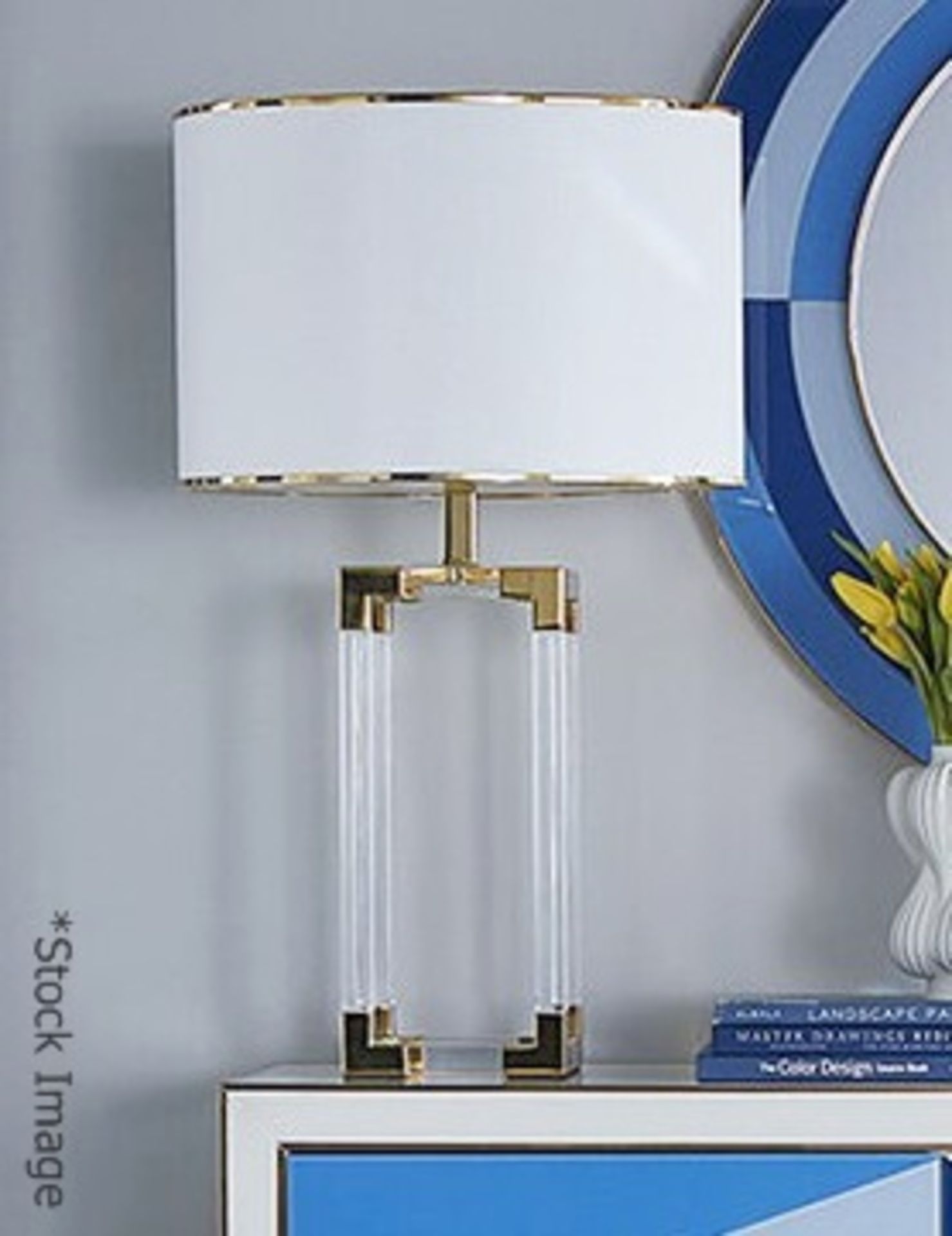 1 x JONATHAN ADLER 'Jacques' Luxury Table Lamp - Original Price £850.00 - Unused Boxed Stock -
