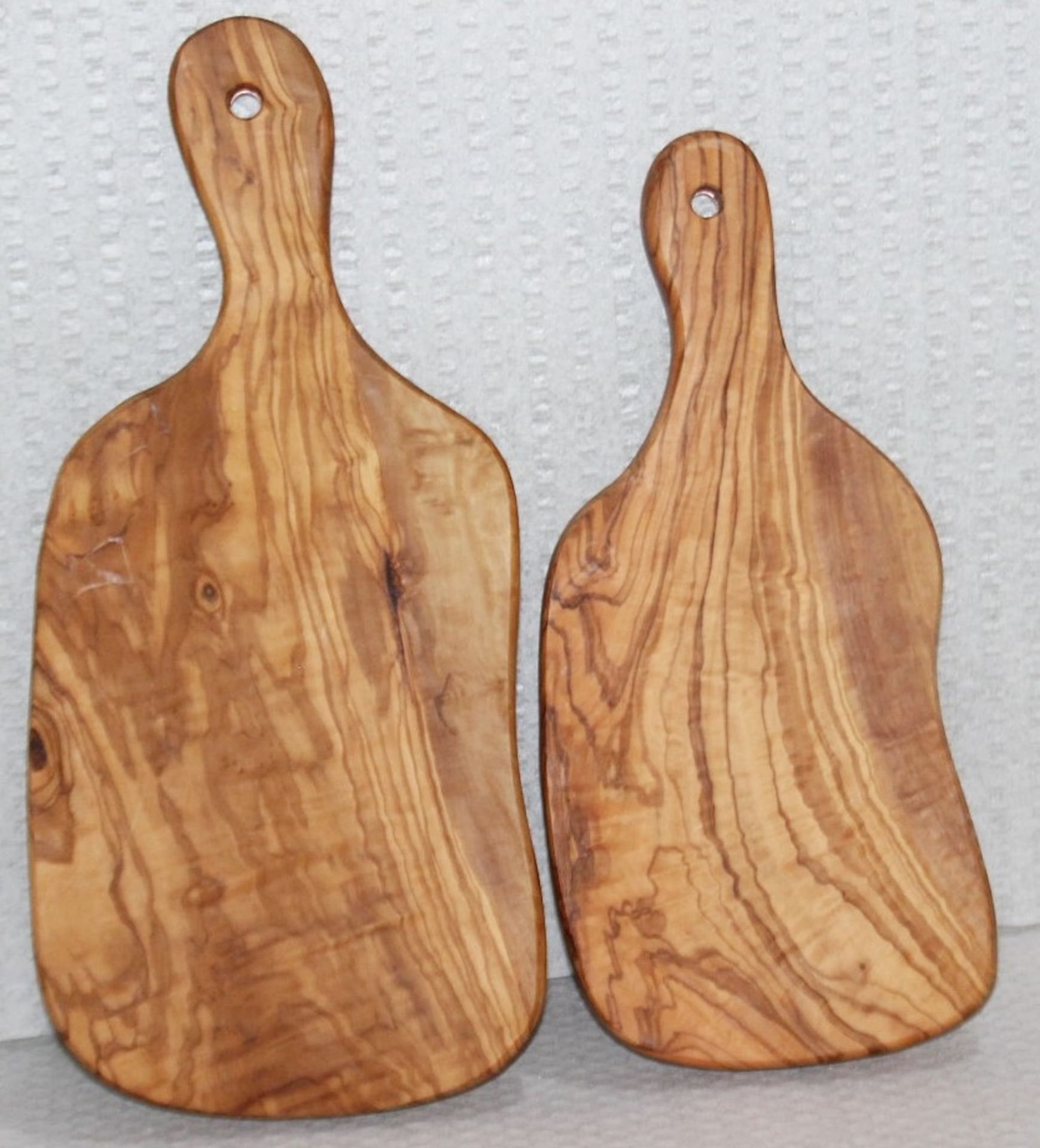 Set of 2 x RUFFONI Luxury Olivewood Chopping Boards - Made In Italy - Original Price £100.00 - Image 2 of 5