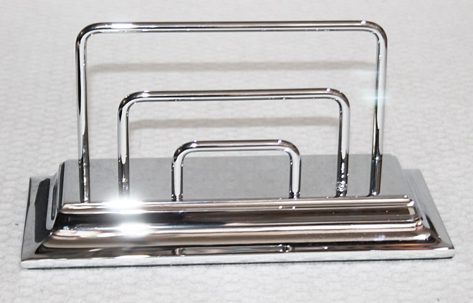 1 x EL CASCO Luxury Brass Envelope Holder In A Chrome Finish - Original Price £245.00 - Unused Boxed - Image 3 of 6