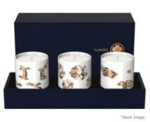 1 x FLORAÏKU 'Mimosa' Candle Teacup Set (3 x 130g) - Original Price £220.00 *See Condition Report*