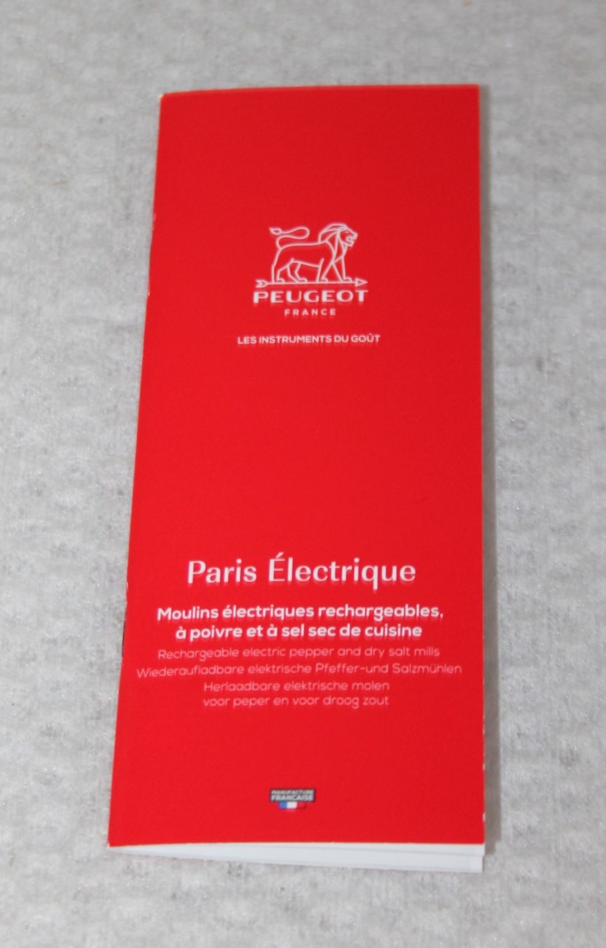 1 x PEUGEOT Paris Electrique U'Select Salt Mill (34cm) - Original Price £100.00 - Unused Boxed Stock - Image 10 of 12