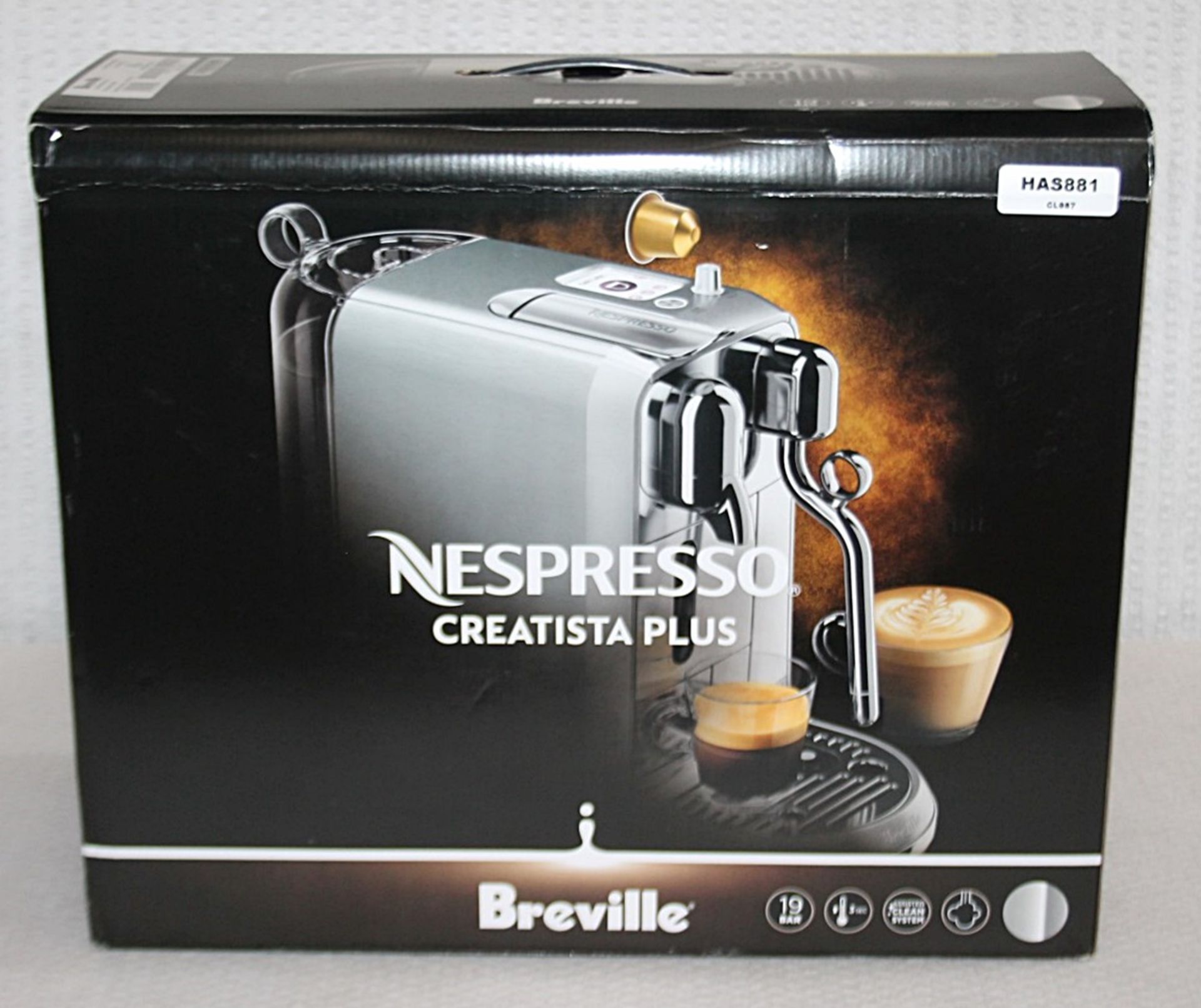 1 x NESPRESSO 'Creatista Plus' Coffee Machine In Silver - Original Price £479.95 - Boxed Stock - Image 13 of 18