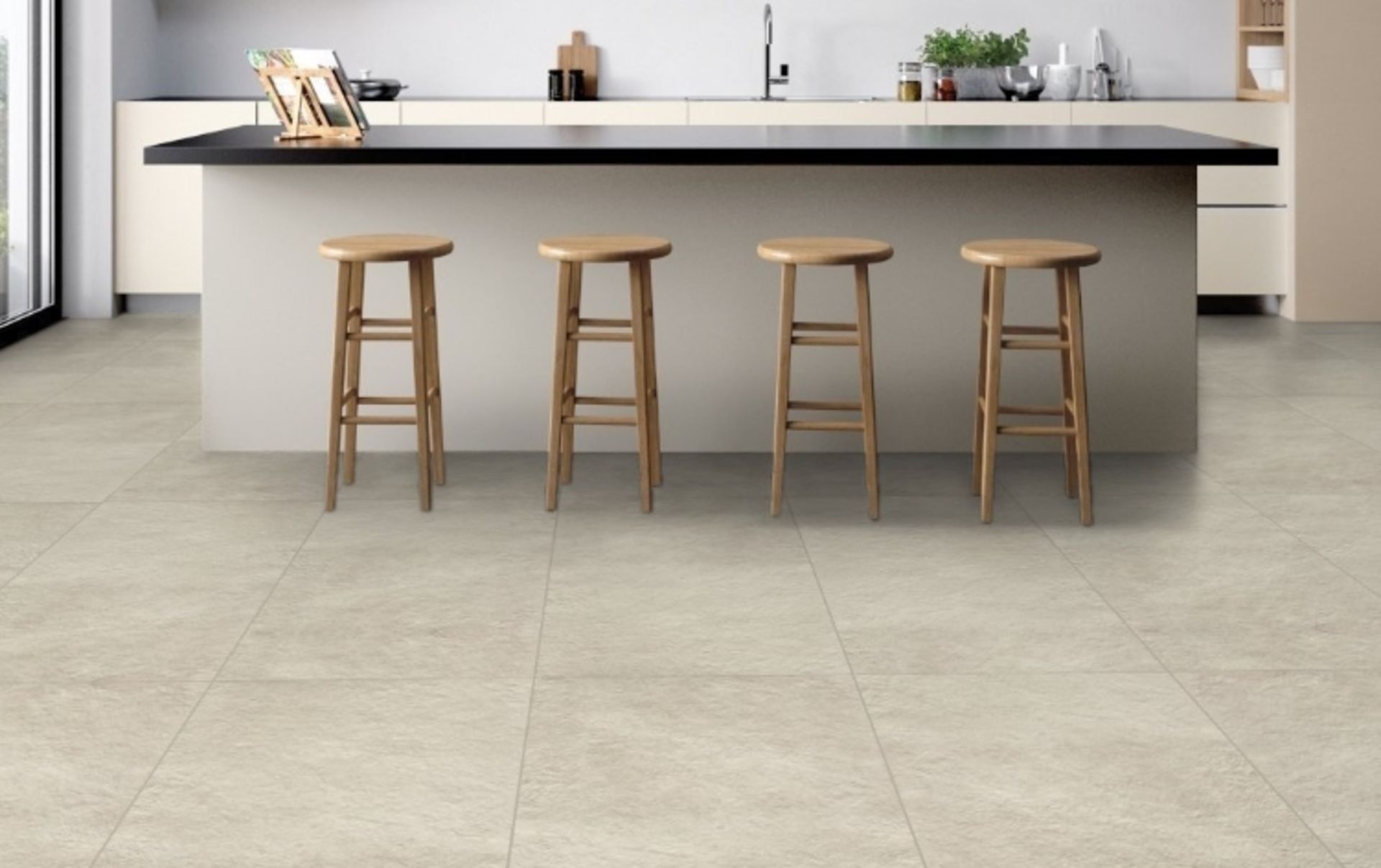 8 x Boxes of RAK Porcelain Tiles - Design Concrete Range - Sand Colour Matt Finish - Size: 120x60cm - Image 2 of 11