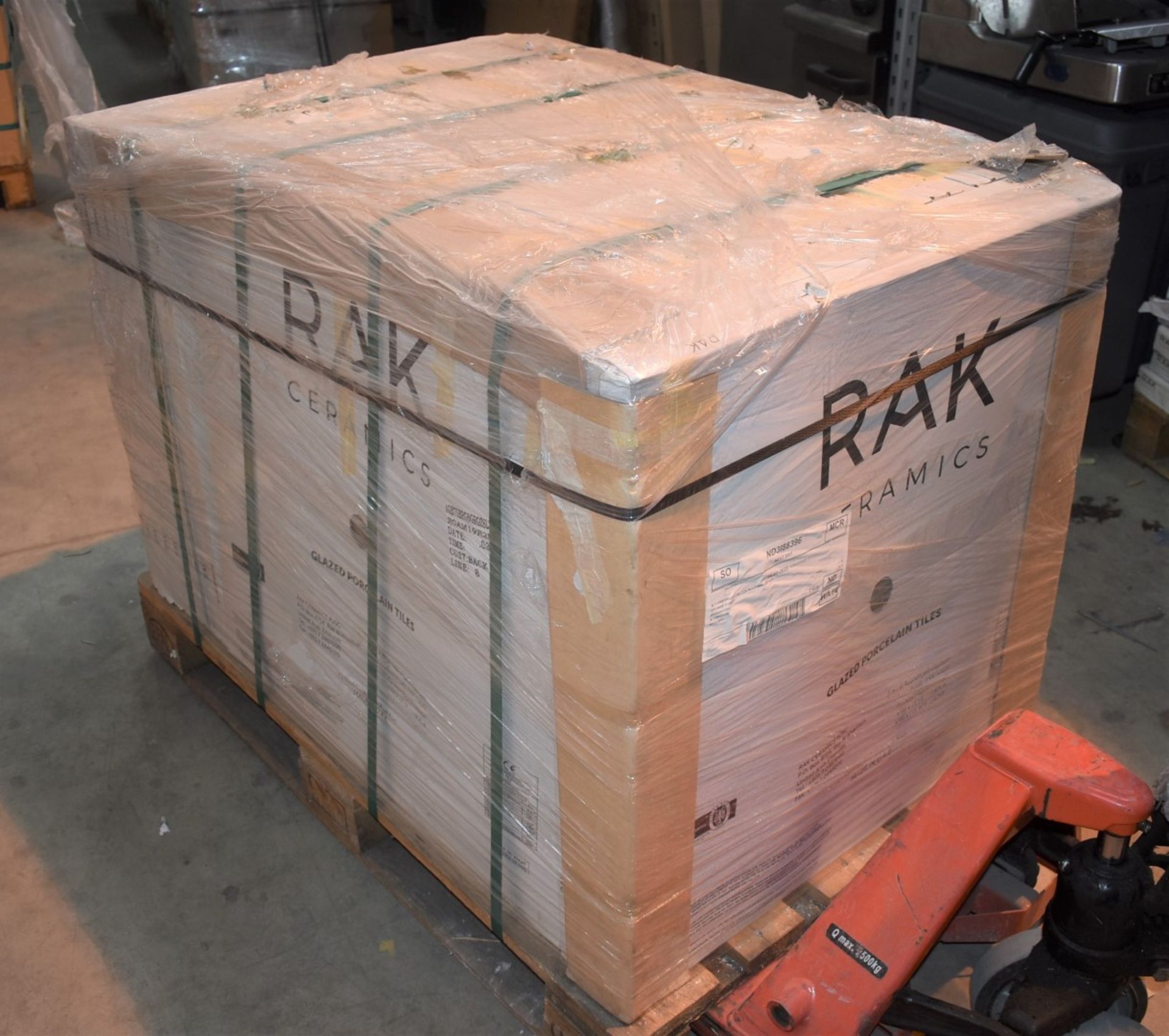 8 x Boxes of RAK Porcelain Tiles - Borgogna Stone Range - Grey Colour Gloss Finish - Size: 75x75cm - Image 2 of 6