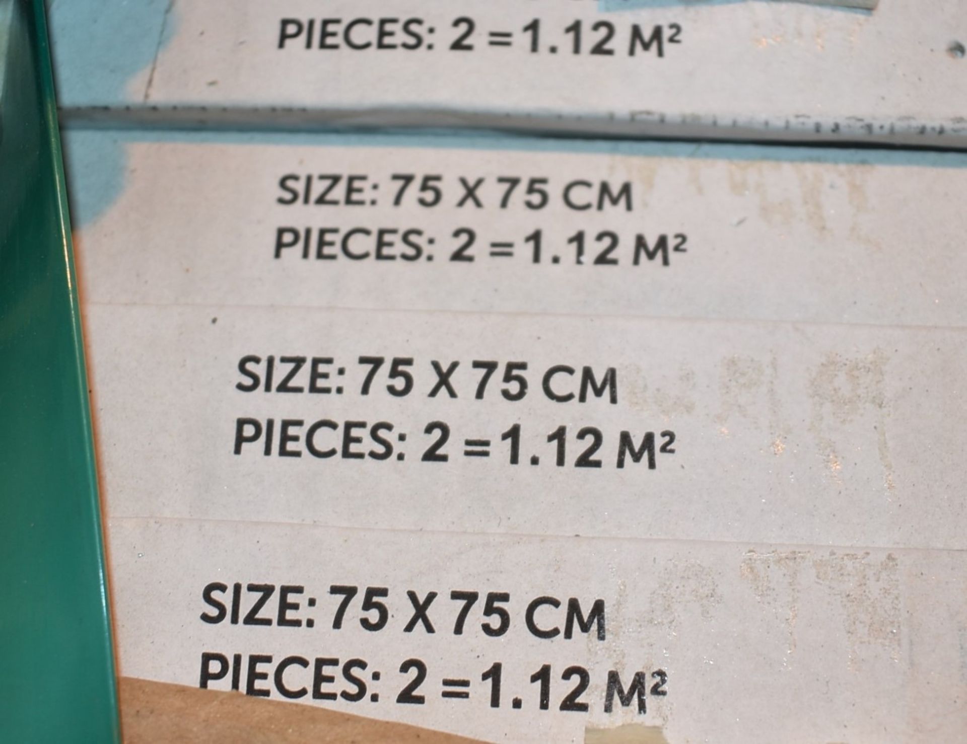 8 x Boxes of RAK Porcelain Tiles - Borgogna Stone Range - Grey Colour Gloss Finish - Size: 75x75cm - Image 4 of 6