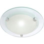 1 x Spa Bathroom Lighting - Diablo Large G9 LED Flush Ceiling Light - Unused Boxed Stock - CL011 -