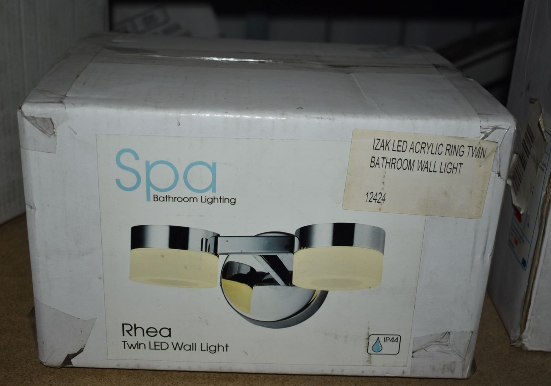 1 x Spa Bathroom Lighting - Rhea Twin LED Wall Light in Chrome - Unused Boxed Stock - CL011 - - Image 2 of 2