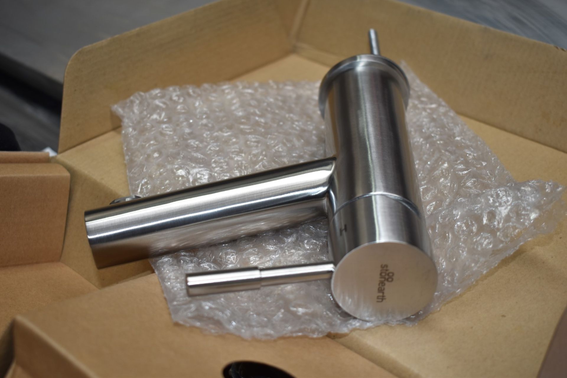 1 x Stonearth 'Hali' Stainless Steel Basin Mixer Tap - Brand New & Boxed - RRP £245 - Ref: TP801 WH2 - Image 6 of 7