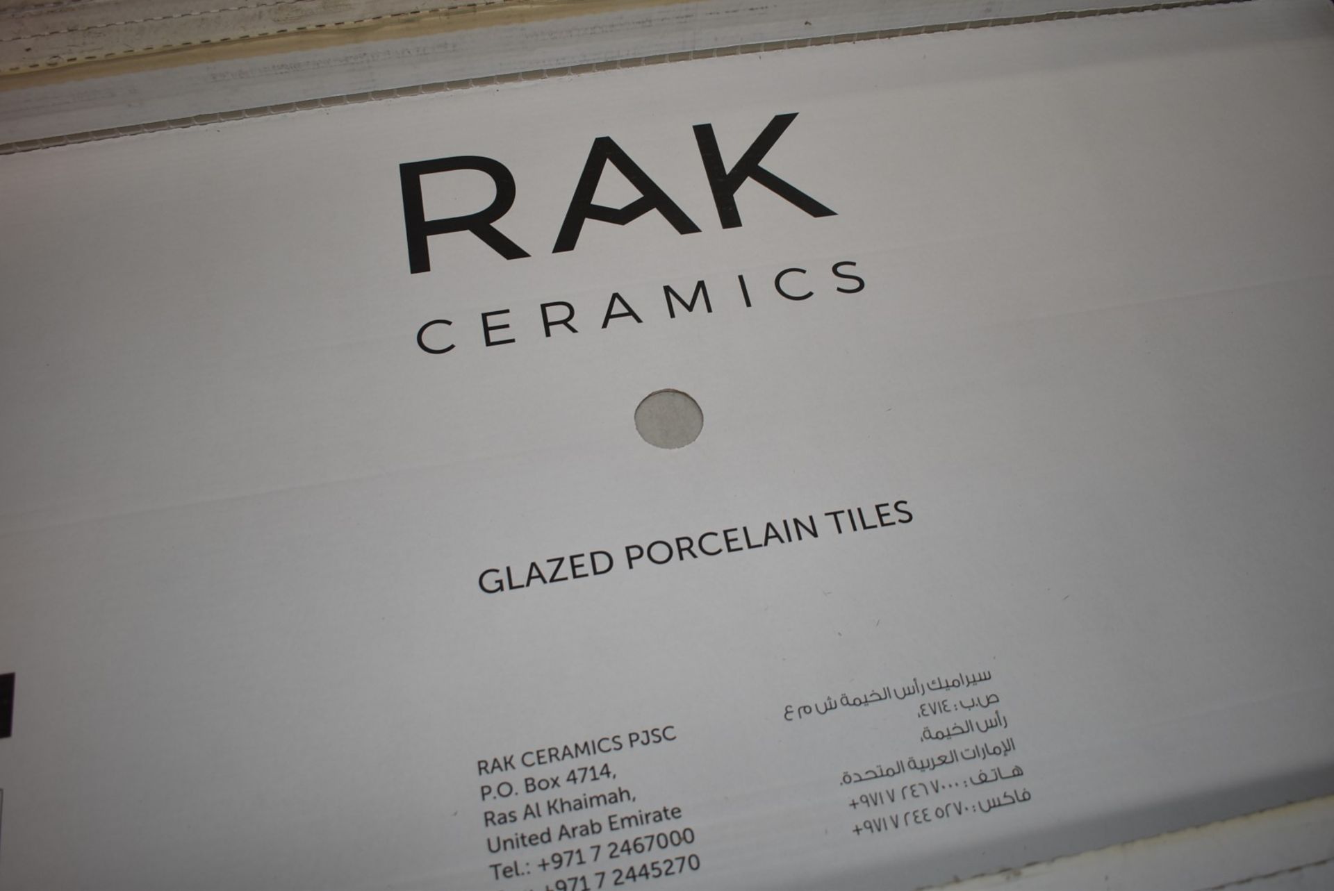 12 x Boxes of RAK Porcelain Floor or Wall Tiles - Design Concrete Range - White Colour With Matt - Image 11 of 13