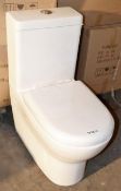 1 x Close Coupled Toilet Pan With Soft Close Toilet Seat, Cistern and Cistern Fittings - Brand New!