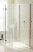 1 x Simpsons Design View 1000-Triple Silver Shower Door in Silver - Type AP10H - New and Boxed