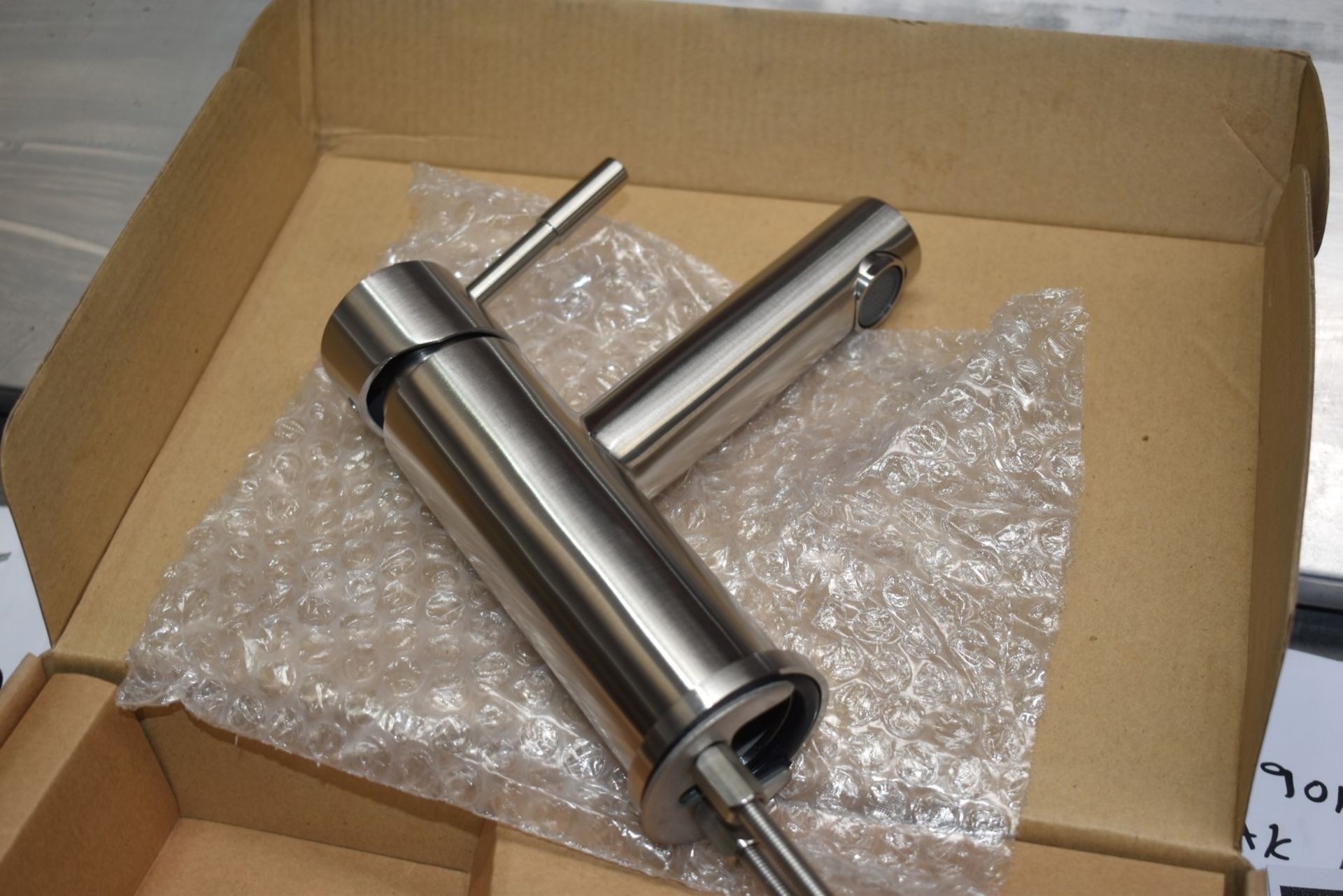 1 x Stonearth 'Hali' Stainless Steel Basin Mixer Tap - Brand New & Boxed - RRP £245 - Ref: TP801 WH2 - Image 3 of 7