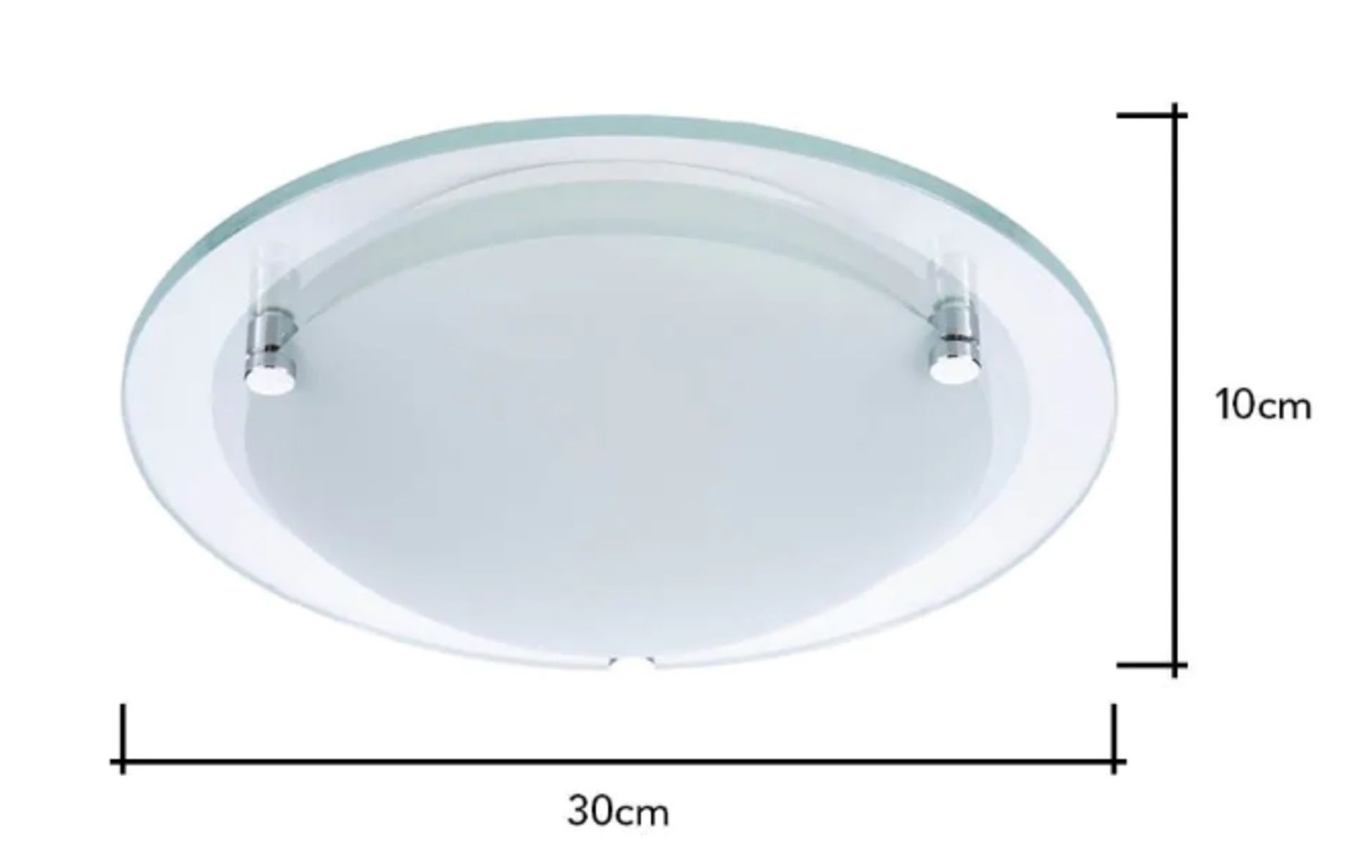 1 x Spa Bathroom Lighting - Draco Round Flush Ceiling Light - Unused Boxed Stock - CL011 - Location: - Image 3 of 6