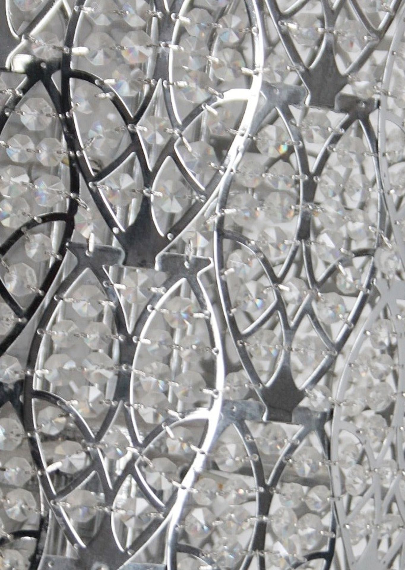 1 x High-end Italian LED Light Fitting Encrusted In Premium ASFOUR Crystal Elements - Approximate - Image 4 of 8