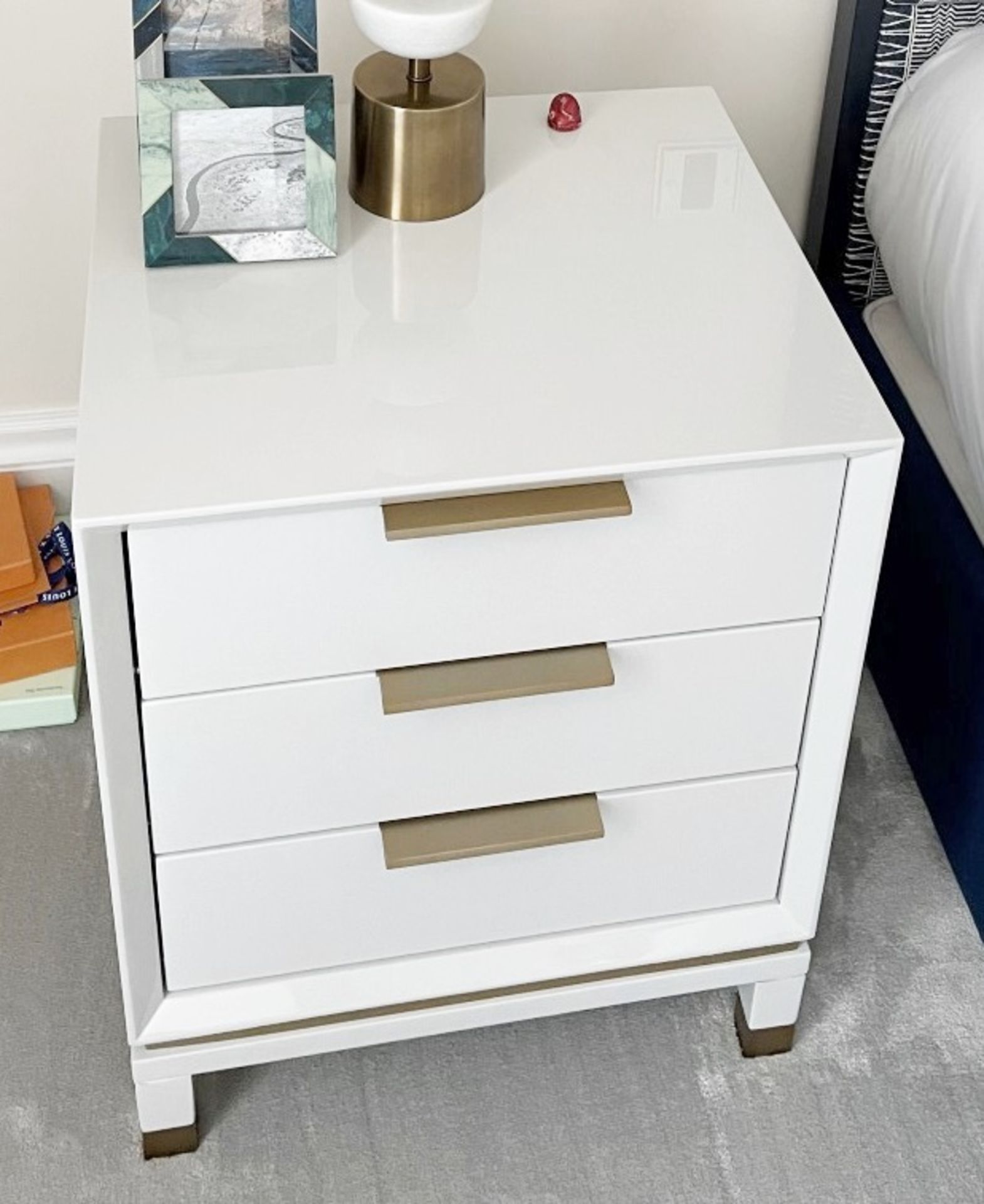 Pair Of Luxury Designer Bedside Tables With Soft-Close Drawers - NO VAT ON THE HAMMER - Image 6 of 8