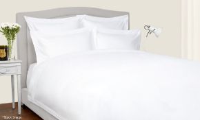 1 x HARRODS OF LONDON' Richmond' Superking Size Duvet Cover Set In White Original RRP £899.00 - 1000