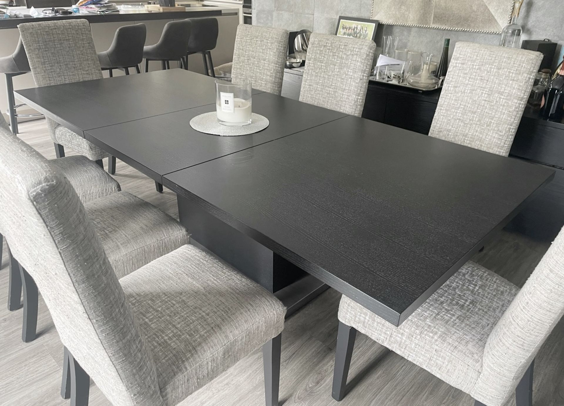 1 x Extending 2.4-Metre Dining Table With 8 x Upholstered Chairs, And Sideboard Unit - NO VAT - Image 14 of 26