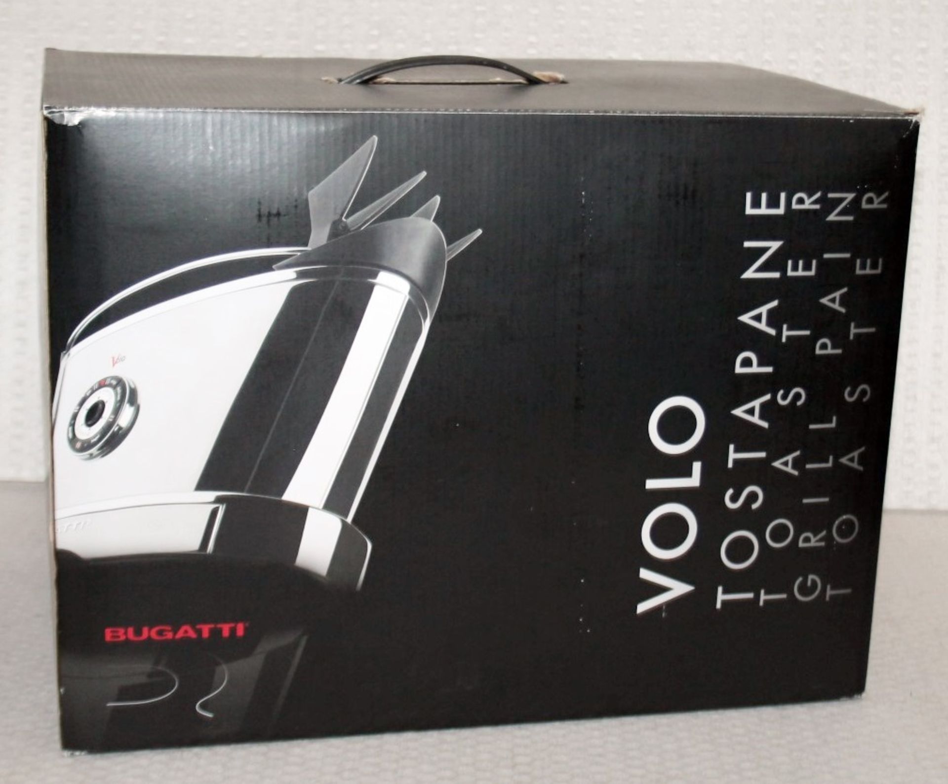 1 x Bugatti 'VOLO' Designer 2-Slice Self-Lowering Toaster In Chrome - Original Price £178.00 - Boxed - Image 12 of 13