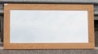 1 x Stonearch Solid Oak Framed Mirror - Dimensions: 150 x 75cm - Ref: GEN108/G-IT - CL713 -