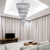 1 x SEARCHLIGHT 'SIGMA' Impresive 9-Light Ceiling Light Chandelier (7999-9CC) - Ex-Showroom Item