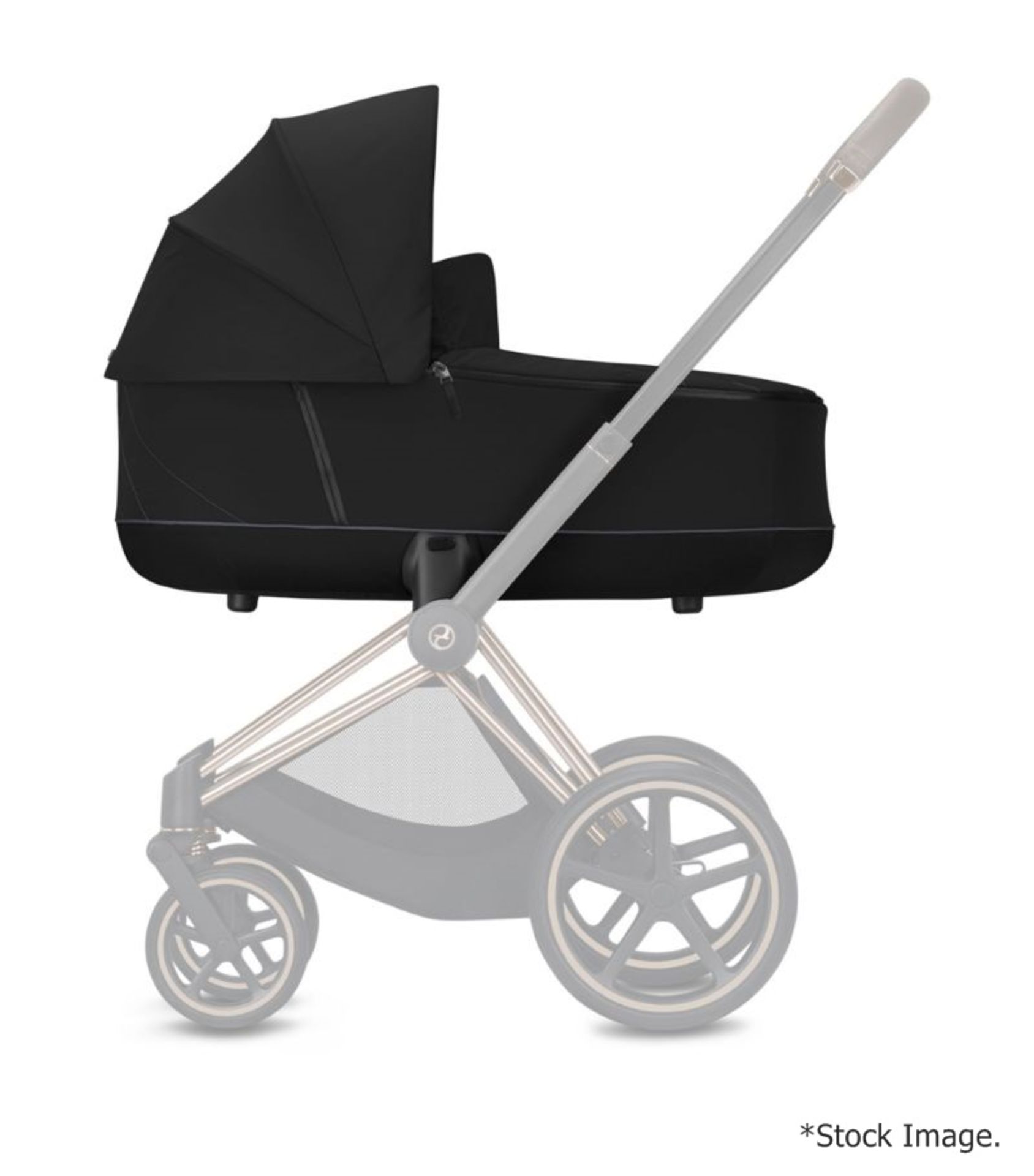 1 x CYBEX 'Priam' Luxury Carrycot In Black - Original Price £329.95 - Unused Boxed Stock - Image 3 of 19