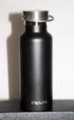 1 x PRADA Stainless Steel Water Bottle In Black, 500 ml - Original Price £100.00 - Unused Boxed
