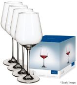 Set of 4 x VILLEROY & BOCH 'La Divina' Red Wine Glasses (470ml) - Unused Boxed Stock - Ref: