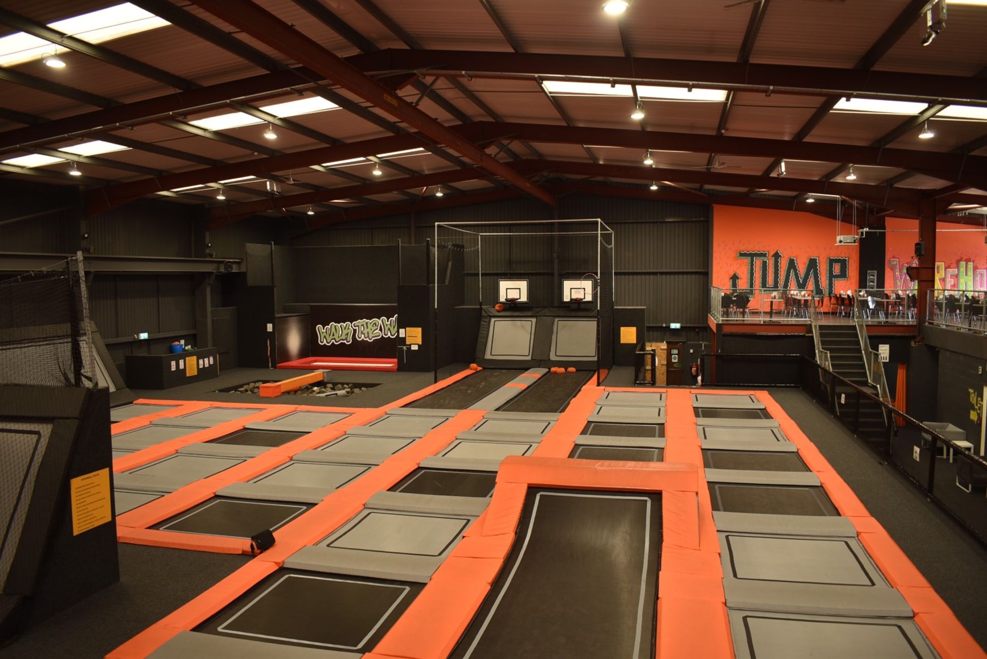 1 x Large Trampoline Park - Disassembled - Includes Dodgeball Arena And Jump Tower - CL766  - - Image 69 of 99