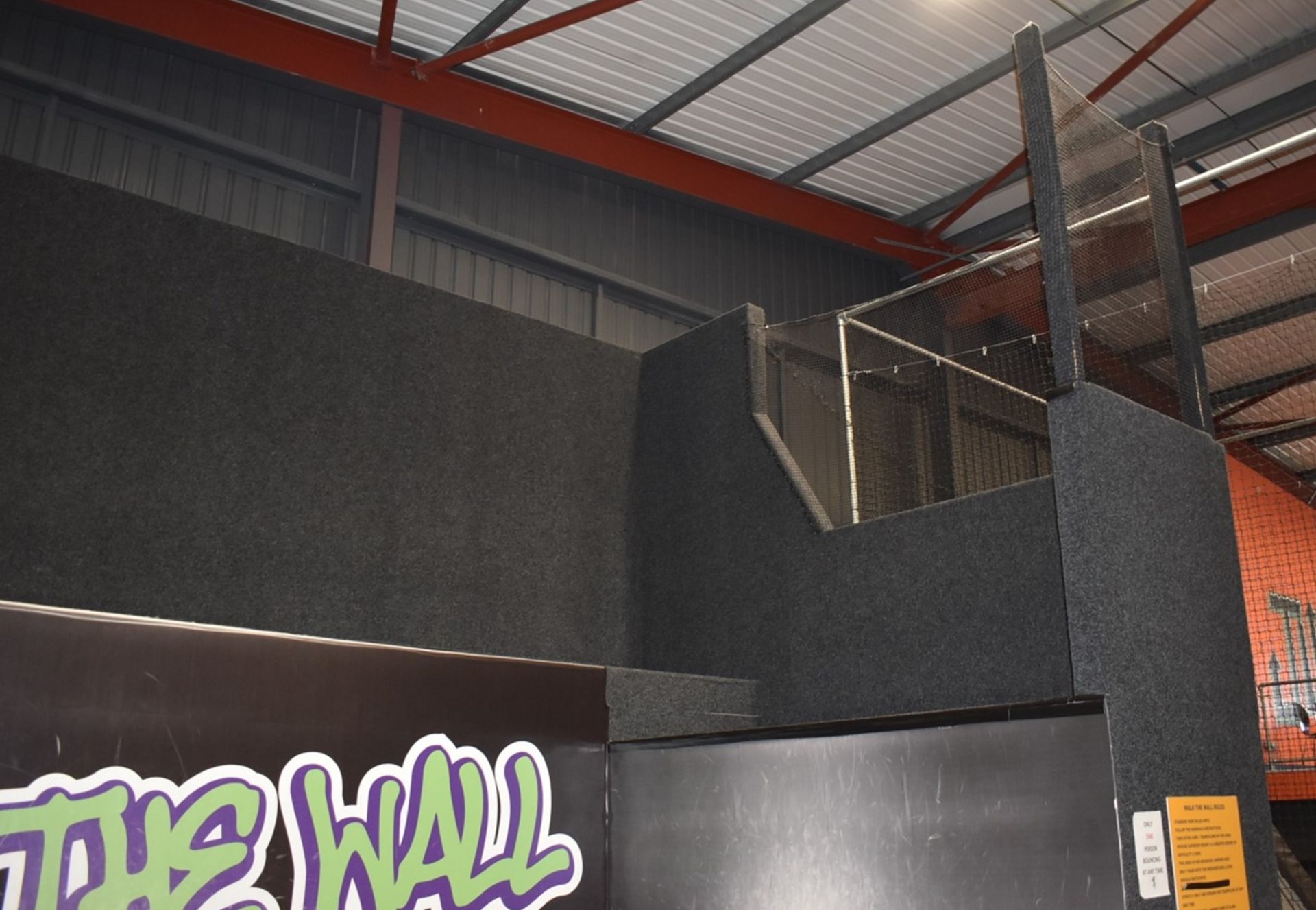 1 x Large Trampoline Park - Disassembled - Includes Dodgeball Arena And Jump Tower - CL766  - - Image 38 of 99