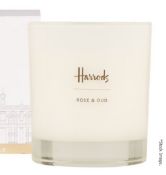 1 x HARRODS Rose And Oud Candle (230g) - No Reserve - Unused Boxed Stock - Ref: HAS1021/APR22/WH2/C4