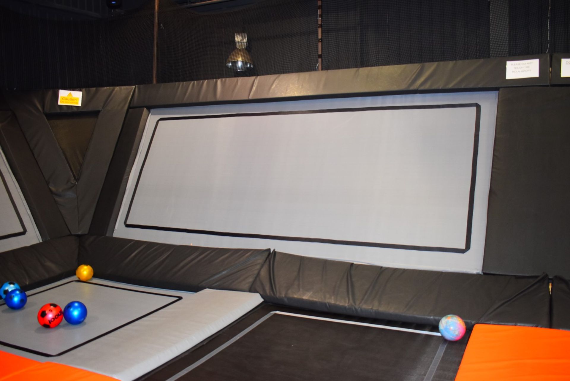 1 x Large Trampoline Park - Disassembled - Includes Dodgeball Arena And Jump Tower - CL766  - - Image 4 of 99