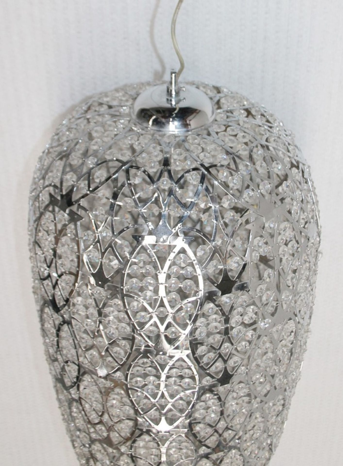 1 x High-end Italian LED Light Fitting Encrusted In Premium ASFOUR Crystal Elements - Approximate - Image 2 of 8