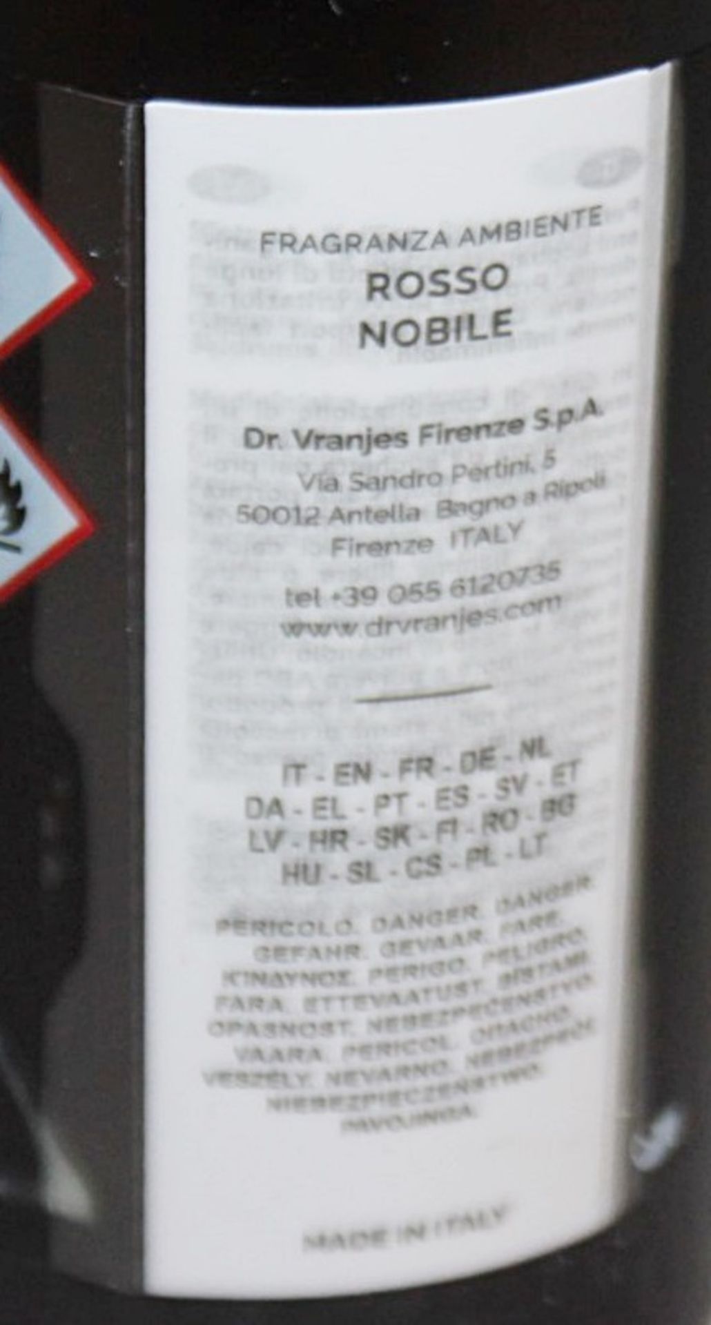 1 x DR. VRANJES FIRENZE 'Rosso Nobile' Fragrance Refill (500ml) - Original Price £71.95 - Boxed - Image 4 of 5