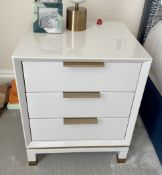 Pair Of Luxury Designer Bedside Tables With Soft-Close Drawers - NO VAT ON THE HAMMER