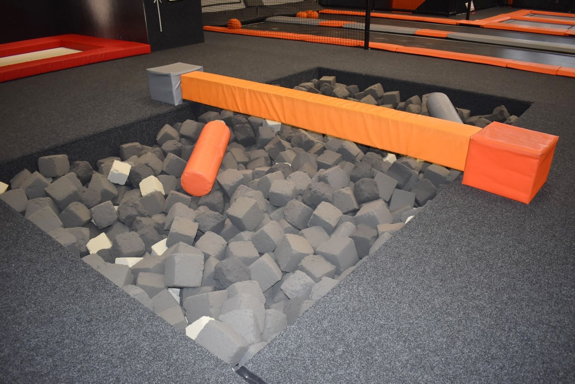 1 x Large Trampoline Park - Disassembled - Includes Dodgeball Arena And Jump Tower - CL766  - - Image 35 of 99