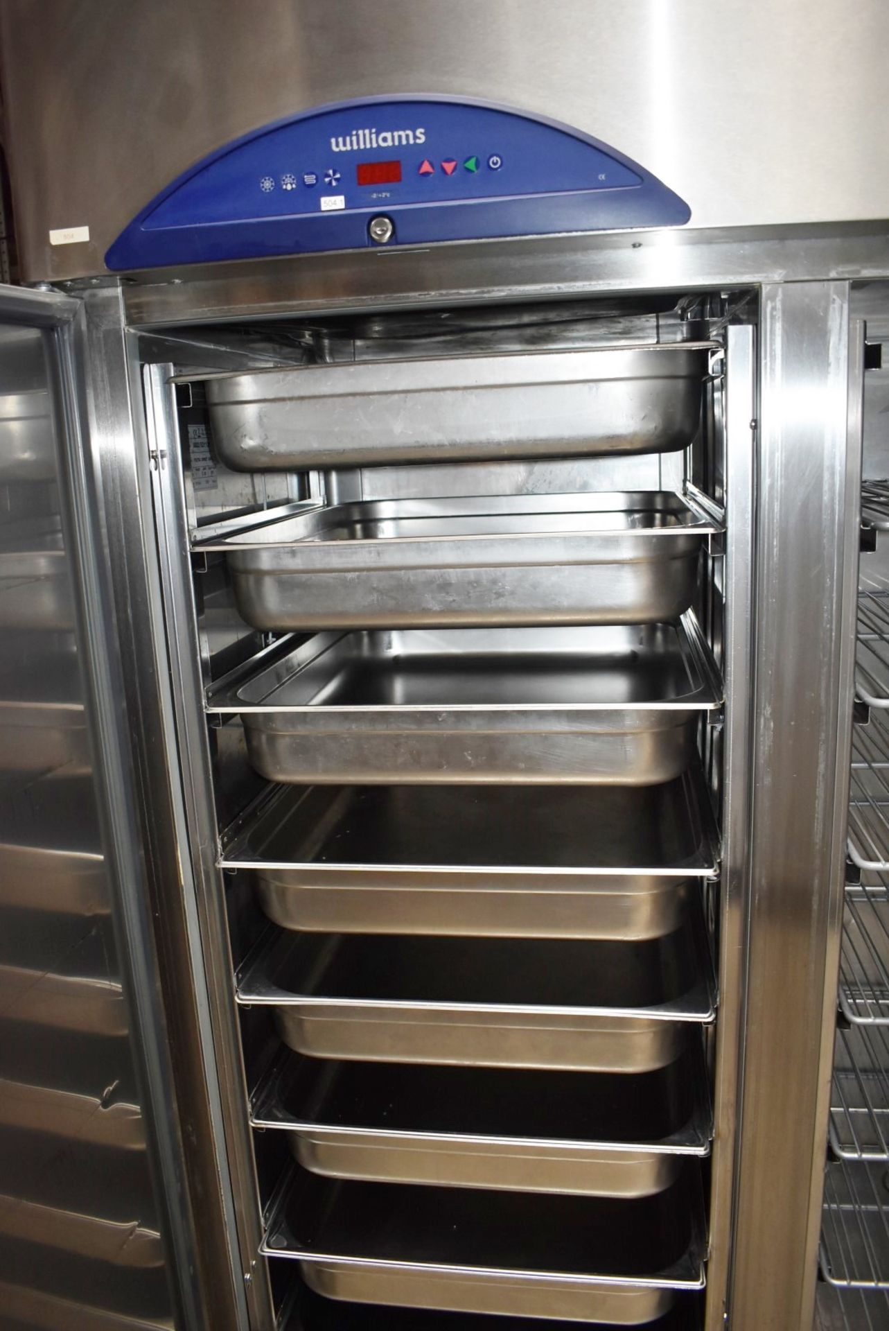 1 x Williams Double Door Upright Side by Side Refrigerator With Gastro Food Trays and Storage - Image 5 of 18