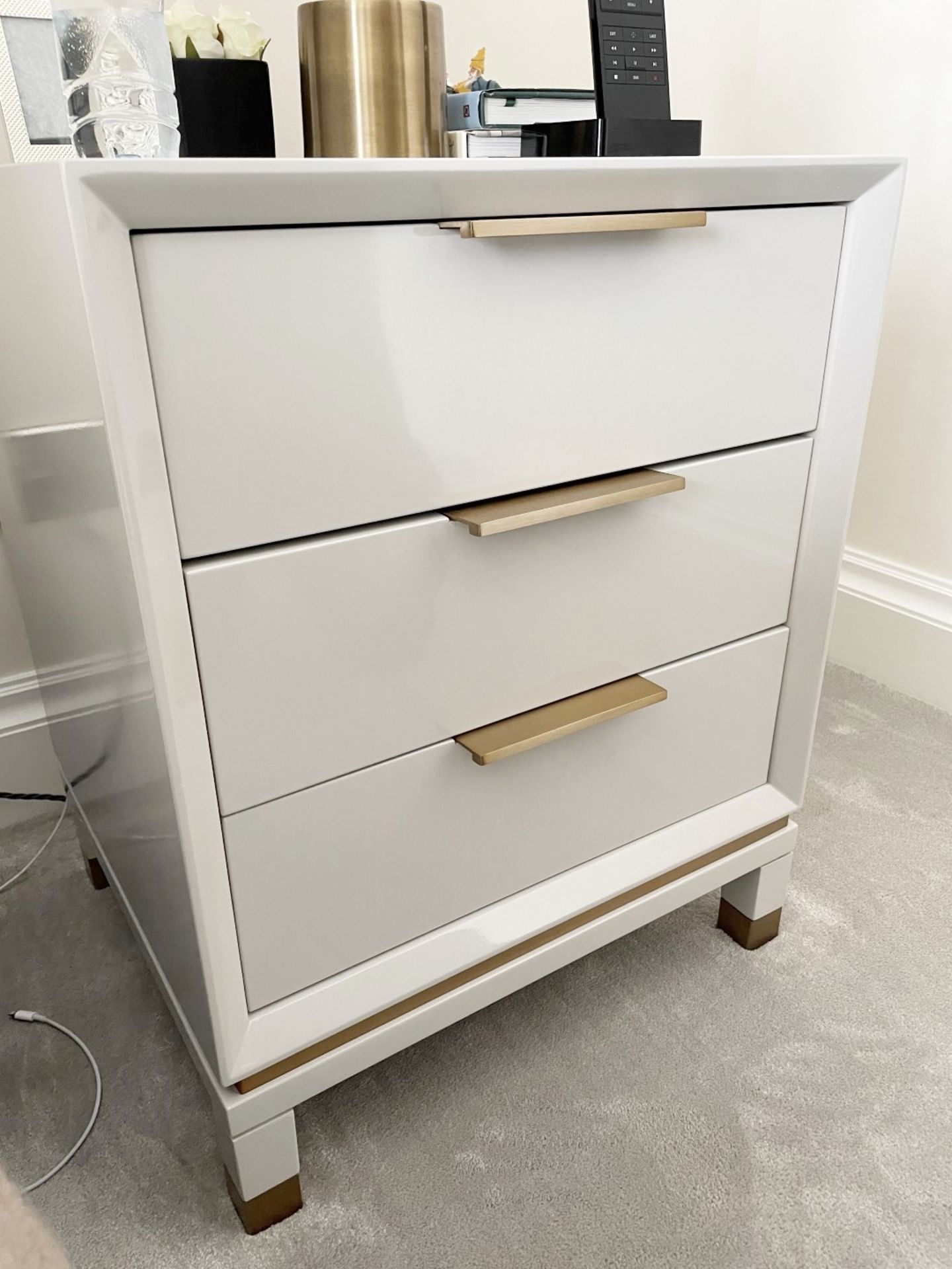 Pair Of Luxury Designer Bedside Tables With Soft-Close Drawers - NO VAT ON THE HAMMER - Image 8 of 8