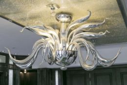 1 x MASSIMO Huge Designer Artisan Centrepiece Chandelier Light - Hand Made And Imported From Italy