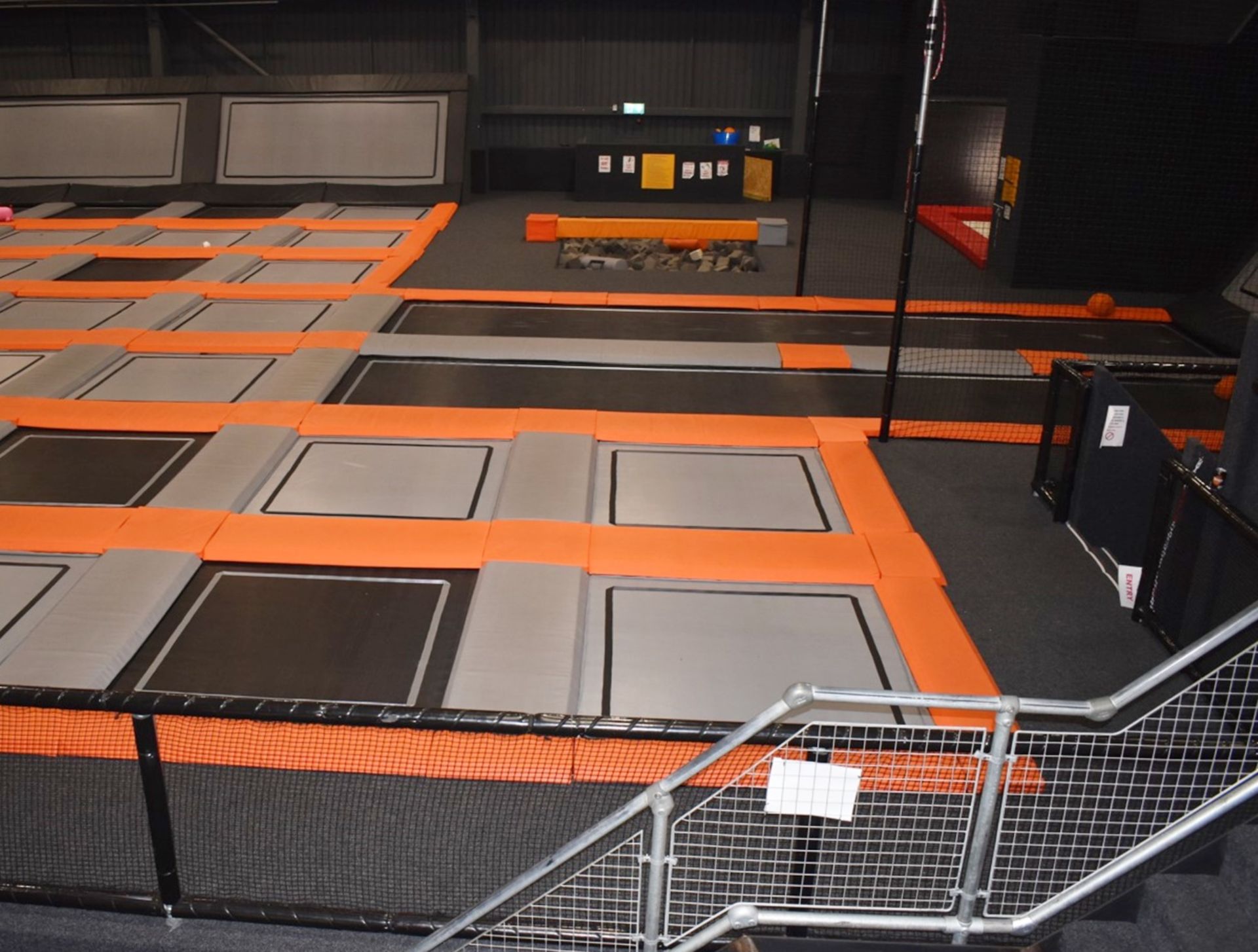 1 x Large Trampoline Park - Disassembled - Includes Dodgeball Arena And Jump Tower - CL766  - - Image 14 of 99