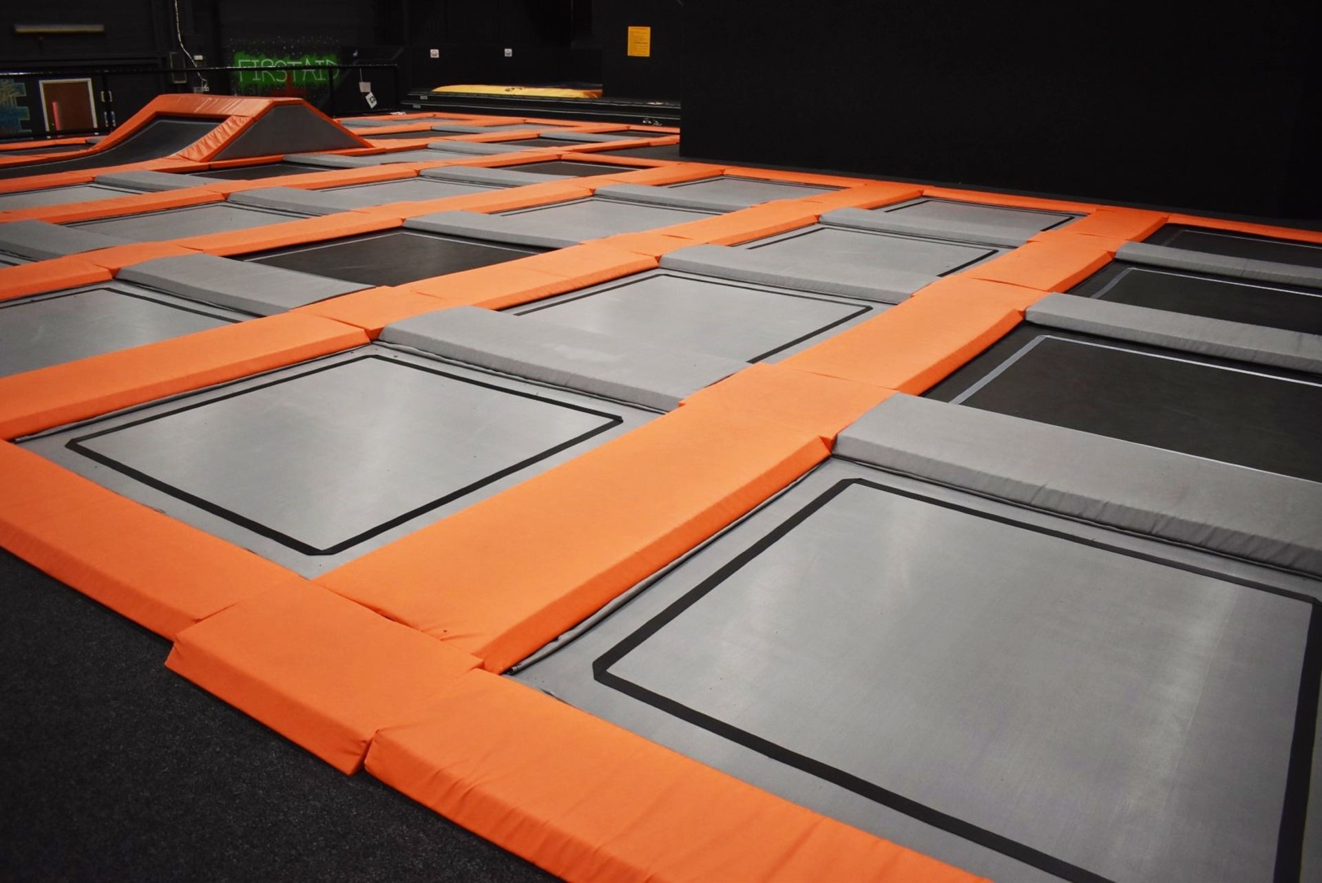 1 x Large Trampoline Park - Disassembled - Includes Dodgeball Arena And Jump Tower - CL766  - - Image 6 of 99