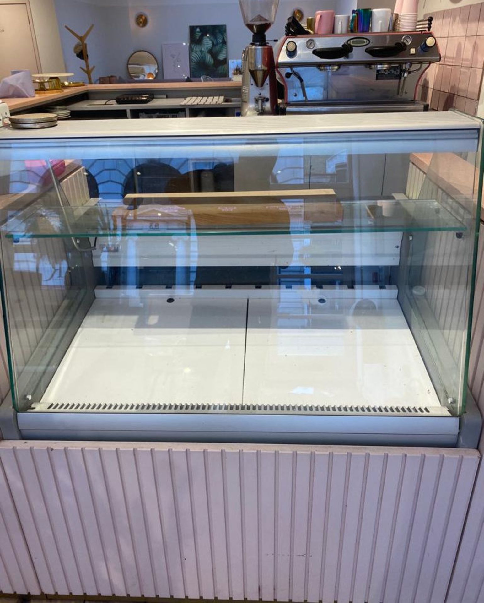 1 x Blizzard Zeta100 Slim Serve Over Refrigerated Counter With Flat Glass Display - Size: 1050mm (w)