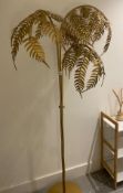 1 x Palm Leaf Floor Lamp - Size: 1800mm (h) - CL776 - Ref: GB060 - Location: London W1WFrom a