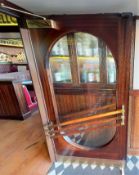 1 x Main Entrance Door From an American Retro Diner With Soft Door Closer